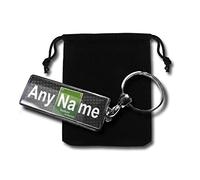 Coolrideplates Personalised Chemical Element Keyring with Gift Pouch - Christmas stocking filler idea