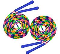 Coolrunner 4.8m Double Dutch Springseil With Pearls - Segmented Plastic Jump Rope for Kids and Adults - Long Enough for 45 Jumpers