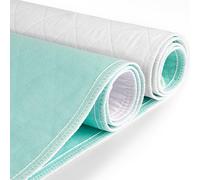 CoolShields [2 Pack] Waterproof Bed Pads Washable Large 34 x 52, Incontinence Bed Pads with 8 Cups Absorbency, for Adult, Children and Pets[Oeko-Tex Certified]