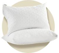CoolShields Pillow Protector (2 Pack) Standard - Waterproof Zippered Pillow Covers, Hypoallergenic, Premium Pillowcase Encasement for Better Sleep