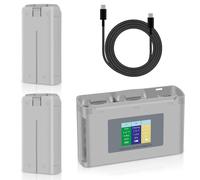 COOLSHOW Intelligent Flight Mini 4K/Mini 2 Series Battery 2 Packs 2400mAh and Smart LED Triple Mini 2 Battery Charger Two-Way Charging Hub Kit Compatible with DJI Mini 4K,Mini 2,Mini 2 SE,Mini SE