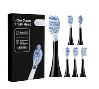 CoolSmile Replacement Toothbrush Heads for Philips Sonicare, Compatible with Philips HX3110, DiamondClean, ExpertClean, ProtectiveClean, Sonicare 3100, 4100, 5300, 6100, 7100, 6 Pack Black