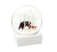 CoolSnowGlobes Fox and Bear Cool Snow Globe