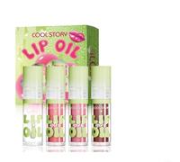Coolstory 4-Piece Lip Gloss Set - Hydrating, Plumping Formula with Mirror Shine Finish, 2.5 mL x 4, Fall & Winter Shades(CL2530-A#(4pcs）)