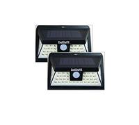 Coolstuffx 44 LED Motion Sensor Solar Security Lights. Waterproof, Sensitive Wide Angle Sensor, Ultra Bright LED, Smart Lighting Modes, Security for Gardens, Driveway, Yard, Front Door (Pack of 2)
