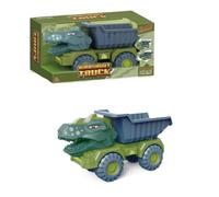 COOLSTUFFX Dinosaur Dump Truck Tipper for Toddler Boys Girls Birthday Party Gift (Dump Truck - Tyrannosaurus Head)