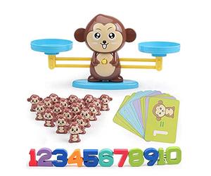 Coolstuffx Monkey Balance Educational Maths game for kids. Creative ways to play & learn counting, addition, subtraction and division. For Boys and Girls, Ages 5+