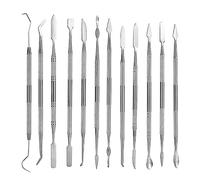 Coolty 12PCS Clay Wax Carver Tools, Double-Ended Stainless Steel Wax Clay Sculpting Carving DIY Tools Kit for Sculpting, Detailing, Pottery Carving