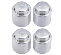Coolty 4pcs Wine Champagne Stopper, Wine Champagne Bottle Plug, Wine Champagne Bottle Closure, Champagne and Wine Preserve Set(2pcs Wine Stopper+2pcs Champagne Stopper)