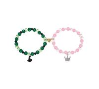 Cooluckday Matching Bracelets for Couples Best Friend Movie Inspiration Matching Crown Witch Hat Heart Charm Bracelets for Women Friendship Bracelets Gifts for Sister Long Distance Gift, Valentine's