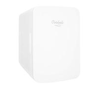 Cooluli 10L Mini Fridge for Bedroom - Car, Office Desk & College Dorm Room 12v Portable Cooler Warmer Food, Drinks, Skincare, Beauty Makeup AC/DC Small Refrigerator with Glass Front, White