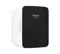 Cooluli 10L Mini Fridge for Bedroom, Car, Office Desk & Dorm - Portable Thermoelectric Cooler & Warmer for Food, Drinks, Skincare - AC/DC Refrigerator with Glass Front, Black