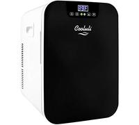 Cooluli Concord Black 20 Liter Compact Cooler Warmer Mini Fridge for Bedroom, Office, Car, Dorm - Portable Makeup Skincare.