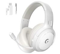 COOLV 2.4GHz Wireless Gaming Headset for PS5, PS4, PC, Switch - Bluetooth 5.3 with Noise Canceling Microphone, 40-Hour Battery, Type-C Charging Gaming Headphones