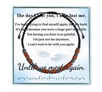 Coolvy Hug from Heaven Bracelet, Morse Code Bracelets for Women Men, Sympathy Gifts Loss of Loved One Until We Meet Again Memorial Bangle Remembrance Jewelry