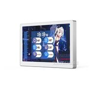 Coolwell 5 Inch USB Monitor Desktop Ambient Screen IPS Panel PC Case Secondary Screen 800×480 Type-C Interface With Music Spectrum Analysis Function (Silver)