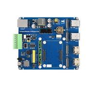 coolwell Raspberry Pi Compute Module 4 IO Board With PoE Feature (Type B), For All Version Of CM4 with Color-Coded 40PIN GPIO Header