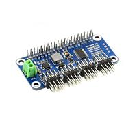 Coolwell Servo Driver HAT for for Raspberry Pi 4B+ 4B 3B+ 3B 2B+ Zero W WH Jetson Nano 16-Channel, 12-Bit, I2C Interface Right Angle Pinheader