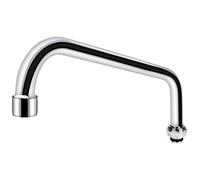 COOLWEST 12 Inch Swing Swivel Spout Replacement Kit for Commercial Kitchen Sink Faucet, 2.2 GPM Gooseneck Spout Nozzle Replacement Part, Chrome Finish