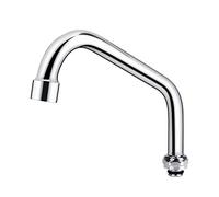 COOLWEST Swivel Spout Replacement Kit for Commercial Kitchen Sink Faucet 8 Inch Short Swing Spouts with 2.2 GPM Aerator Chrome Finish