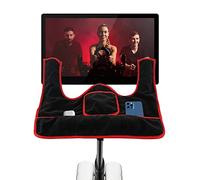 COOLWUFAN Anti-Slippery Soft Handlebar Towel Cover for Peloton Bike, Red Terry Cloth Handlebar Towel Mat, Accessory for Stationary Bike