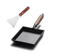 CoolZephyr Pre-Seasoned Cast Iron Tamagoyaki Pan - 9x7 Inches | Ideal for Japanese Egg Omelettes, RBM9-7
