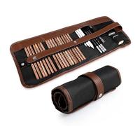 Coolzon 29 pcs Drawing Pencils Sketch Pencils, Artist Set Drawing Case with Sketch/Charcoal/Graphite Pencil, Eraser Knife Expander in Pencil Case