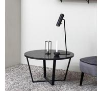 Cooma Black Marble Effect Round Coffee Table