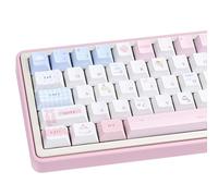 COOMICKEY 145 Keys Cream Keycaps Cherry Profile, Dye-Sublimation PBT Custom Keycap Set, Cute Candy Keycap for MX Switches Mechanical Gaming Keyboard（Pink）