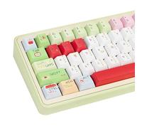 COOMICKEY 145 Keys Fruit Keycaps, Dye-Sublimation PBT Custom Keycap Set for Cherry Profile, Cute Anime Custom Keycaps for MX Switches Mechanical Gaming Keyboard（Christmas Theme）