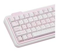 COOMICKEY Cute Cream Keycap Set, 145 Keys Cherry Profile Pink Keycaps, PBT Custom Keycap for Mechanical Keyboard, Compatible with ANSI/ISO Layout