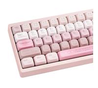 COOMICKEY Cute Custom Keycaps PBT Keycaps 120 Keys MOA Profile Pink Keycap Set for 61/64/84/87/96/98/104/108 Cherry MX Switch Mechanical Keyboard ANIS Layout