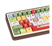 COOMICKEY Cute Keycaps Christmas Night Green PBT 145 Keys MX Switch Key Cap