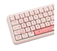 COOMICKEY Cute Keycaps Pink Cat PBT 139 Keys MX Switch Custom Key Cap