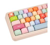 COOMICKEY PBT Keycaps,133 Keys 5-Side Dye Sublimation Keycaps, Cute MOA Profile Custom Keycap Set with Key Puller for Cherry Gateron MX Switches Mechanical Gaming Keyboard