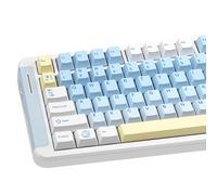 COOMICKEY PBT Keycaps, 149 Keys Cherry Profile Keycap Set, Cute Cat Key Cap, Dye Sub Blue White Keyboard Keycaps Suitable for 60% 65% 75% 80% 100% MX Switches Mechanical Keyboard