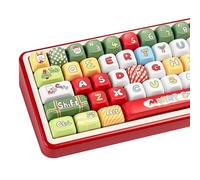 COOMICKEY PBT Keycaps Christmas Night Green 145 Keys Key Cap for Cherry MX