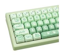 COOMICKEY PBT Keycaps Spring Picnic Green MOA Cute Key Cap for Cherry MX