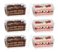 COONE 50 Pcs Dessert Cups with Lids and Spoons, Disposable Plastic Dessert Pots for Buffet, Mini Cheesecake Containers (Clear)