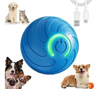 Coonidball-Balle Interactive, Obstacle Avoidance Function, Irregular Movement, Intelligent Awakening, Jouet Rechargeable USB a Vibrationet Rebond Automatique Stimulation Cerebrale(Blue)