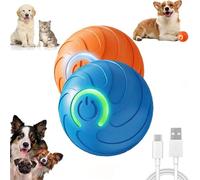 Coonidball-Balle Interactive, Obstacle Avoidance Function, Irregular Movement, Intelligent Awakening, Jouet Rechargeable USB a Vibrationet Rebond Automatique Stimulation Cerebrale(Blue+Orange)