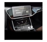 Coonig For Q7 For Q8 4M 2022-2023 2024 2025 Car GPS Navigation Screen Protector Tempered Films Auto Dashboard Display Sticker Accessories Tempered Glass Screen Protector(Upper Screen Film)