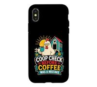 Coop Check Before Coffee Mistake Case for iPhone X/XS