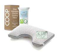 Coop Home Goods Eden Cut-Out Bed Pillow for Side Sleepers, Queen Size, Adjustable Medium Soft Memory Foam Cooling Pillow with Ergonomic Shoulder Cut-Out, CertiPUR-US/GREENGUARD Gold