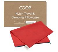 Coop Home Goods - Nylon Travel Pillow Protector - Waterproof, Zippered Case Cover, Small, Washable (Red)