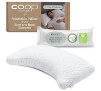 Coop Home Goods Original Crescent Adjustable Pillow, Queen Bed Pillows for Shoulder, Neck & Head Support, Crescent Foam Pillows - Medium Firm for Back & Side Sleeper, CertiPUR-US/GREENGUARD Gold