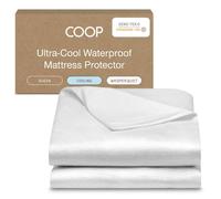 Coop Home Goods Ultra-Cool Waterproof Mattress Protector, Queen, Cooling Mattress Protector, Machine Washable Cooling Bed Cover, Whisper Quiet Waterproof Bed Cover, Queen (60x80)
