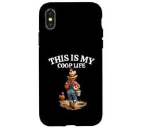 COOP Life Designs for Chicken Moms Farm Woman Case for iPhone X/XS
