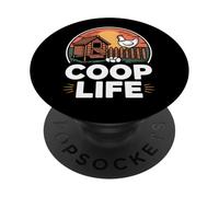 Coop Life Fresh Eggs Daily Farm Living Chicken PopSockets Adhesive PopGrip