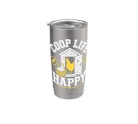 Coop Life Happy Chicken Farm Stainless Steel Insulated Tumbler